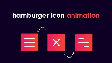 How To Make Animated Menu Icon For Website Using HTML CSS JS | Hamburger Icon Animation