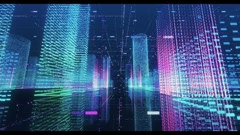 Digital City Fly-Through Loop | Motion Graphics - Videohive template