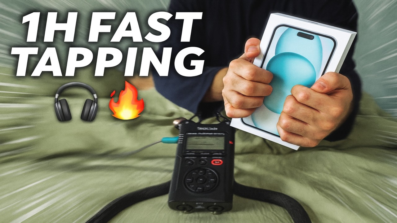 1 Hour FAST Tapping ASMR 🎧 Intense Triggers for Deep Tingles #asmr #1hour #fast #fastasmr