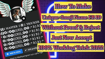 How To Make Unique Name Facebook Account 2022 || Unique Invalid Name Facebook Account 2022