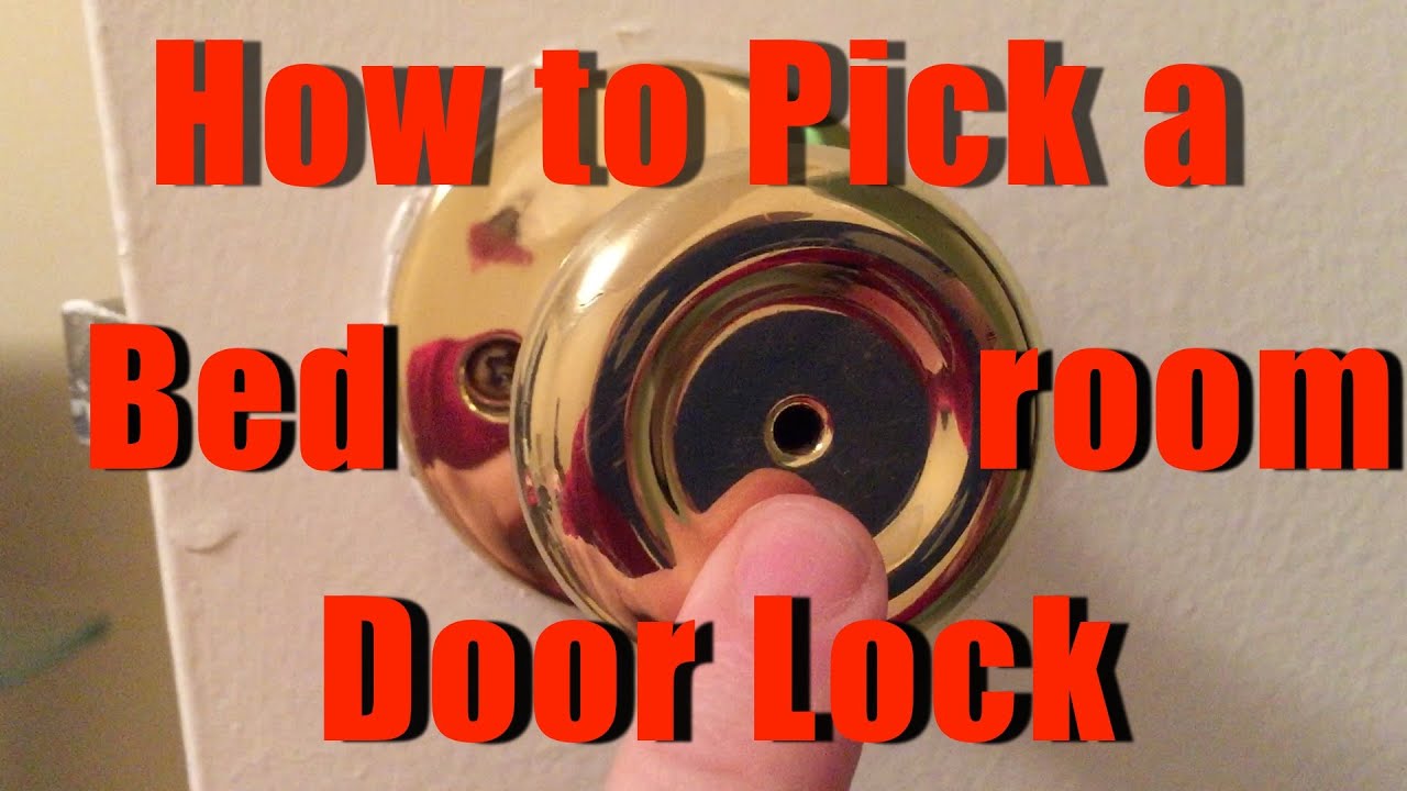 how-to-pick-a-bedroom-door-lock-youtube