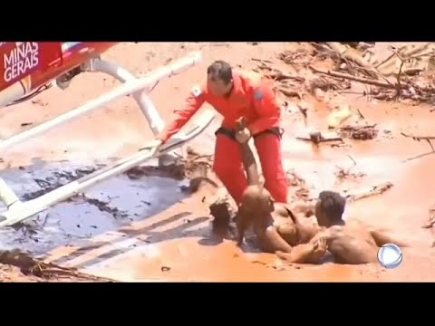 Video: 37 Sterben, Hunderte Werden Vermisst, Nachdem Schlamm Vom Zusammengebrochenen Damm Arbeiter Wegfegt, Die In Brasilien Zu Mittag Essen