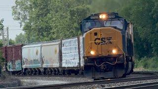 MAC ATTACK! Csx manifest train through Whiting, IN