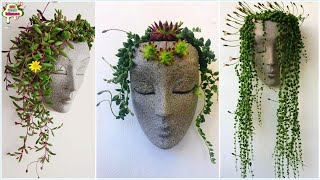 Best out of waste bottle | girl face Wallhanging planter with waste plastic bottle | Arush craft