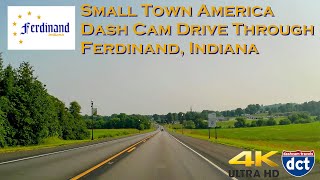 Small Town America - Dash Cam Drive through Ferdinand, Indiana