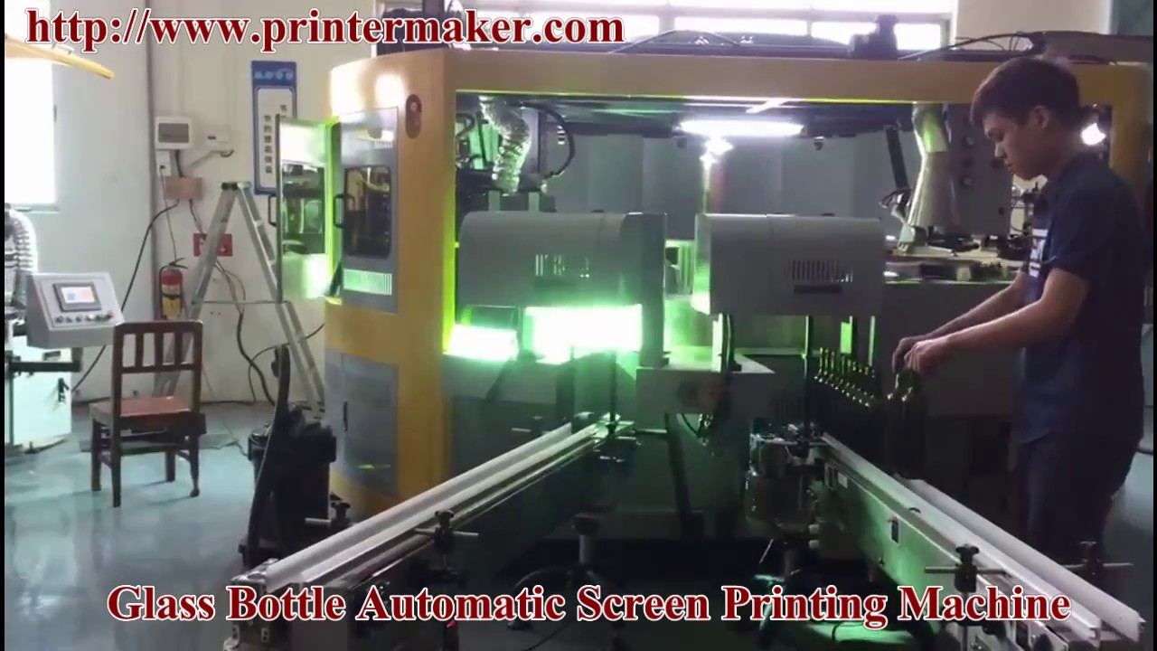 Automatic Glass Bottles Automatic Screen Printing Machine YouTube
