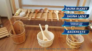 Sauna accessories --sauna bucket and ladle ,sauna thermometer