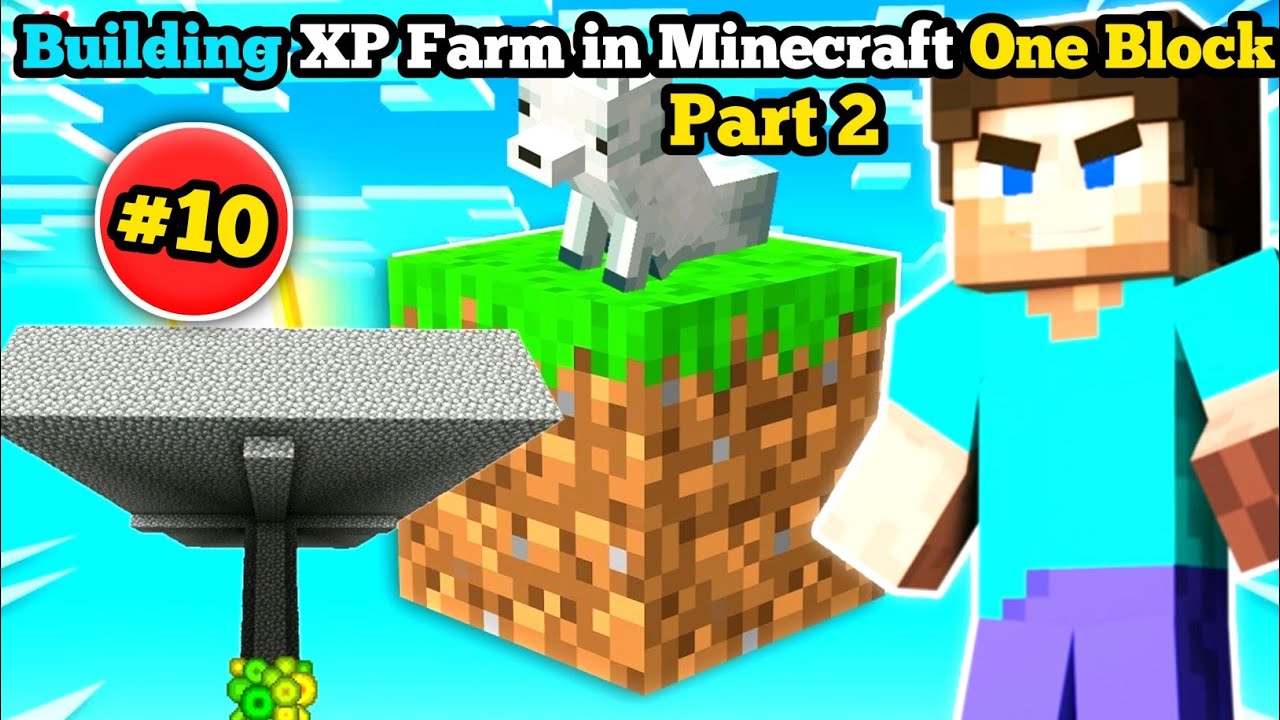 Building XP Farm in Minecraft One Block - YouTube