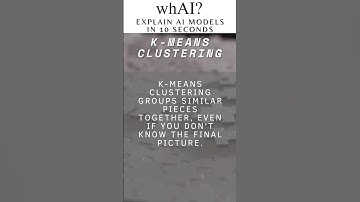 Explaining AI in 10 seconds: K-Means Clustering