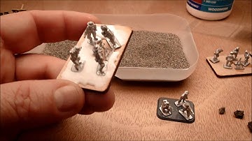 Basing with sand and PVA