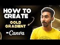 How to make golden gradient text effect in canva  text custom framing in canva