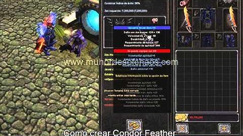 Como crear Condor Feather en Mu online