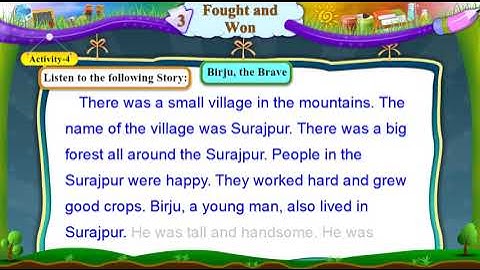 3 FOUGHT AND WON II STD 6 II ENGLISH II SEM 1 II UNIT 3 II 3.4