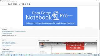 Creating a simple JavaScript code module and importing it into Data-Forge Notebook