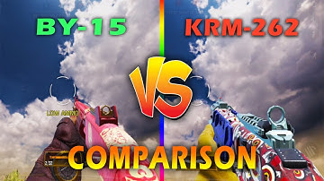 KRM-262 VS BY-15 COMPARISON(Damage, range and more) || Call Of Duty: Mobile