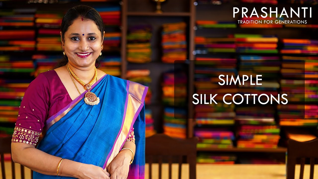 Simple Silk Cotton Sarees | Prashanti 