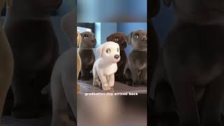 Because the dog was so short,it almost wasn’t accepted into the school.#usa#cartoon#foryou#guidedog