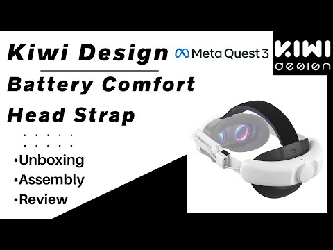 KIWI design SPC (Single-Point-Charging) Battery Head Strap 6400mAh  Compatible with Quest 3 Accessories and KIWI design RGB Vertical Charging  Dock 