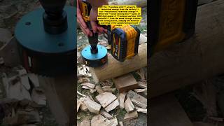 Powerful Wood Carving with Cordless Drill | Educational Tutorial on Wood Shaping Tool