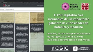 El CSIC digitaliza tres incunables de un importante gabinete de curiosidades de botánica y medicina