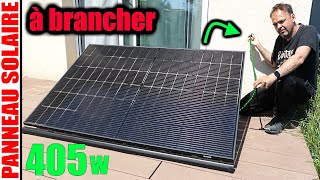 Un panneau solaire à brancher sur prise 220V SUNOLOGY PLAY station solaire PLUG & PLAY 405w