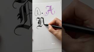 Different ways and styles of Letter A. Calligraphy alphabet arts. #bubbleletter #brushlettering #bub