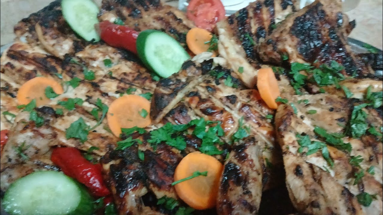 ألذ وأسهل طريقة لتتبيلة الفراخ المشويه فى الفرن او على الفحم ذى المطاعم بالضبط لازم تجربوها وهميه