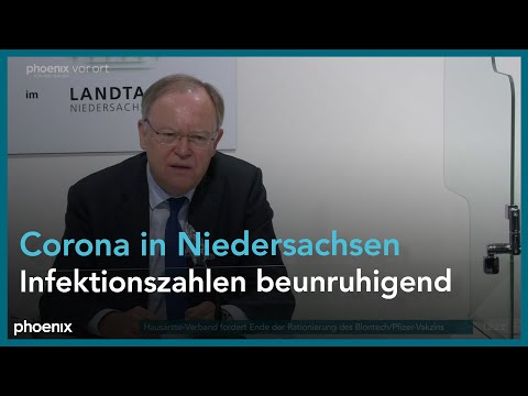 Stephan Weil zur Corona-Lage in Niedersachsen am 23.11.21