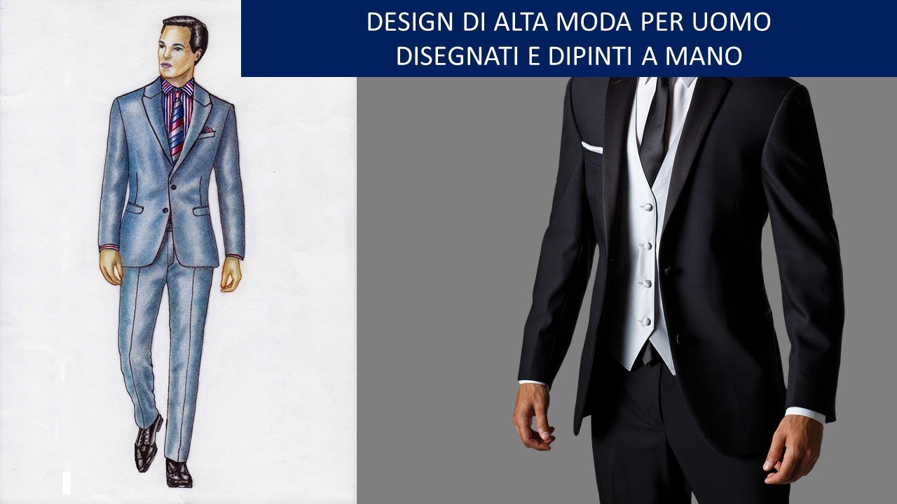 Design Di Alta Moda Per Uomo Disegnati E Dipinti A Mano Youtube