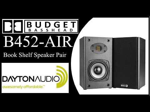 $40 Bookshelf Speakers with AMT Tweeters: Dayton Audio B452-AIR