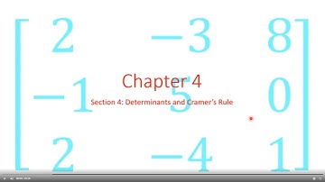 4 4 Determinants and Cramer