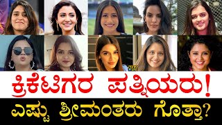 ಇವರ ಉದಯಗ ಏನ ಗತತ? Indian Cricketers Wives And Their Net Worth Cricketers Wives Profession