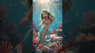When Mermaid Poses 🤩 # #mermaid #underthesea cartoon #coolvideo #animation #funny