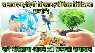 बाताबरण/दिगो विकास/जैविक विविधता/ प्रशिक्षक : पुरुषोत्तम ओली