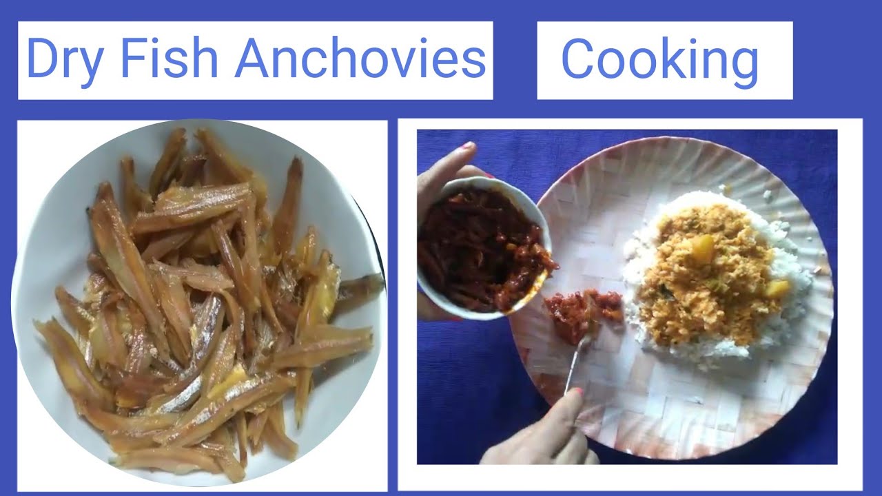 Dried Fish Cooking How to cook dry fish|Dry fish 🐠 anchovies cooking recipe|Bounshe fish ...