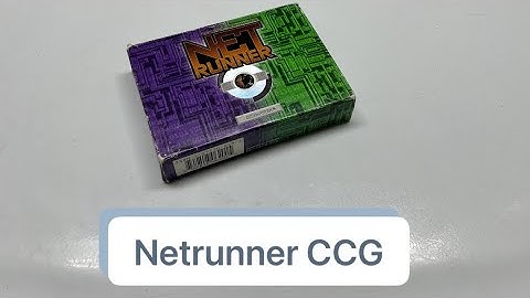 Netrunner Classic CCG Starter Set opening