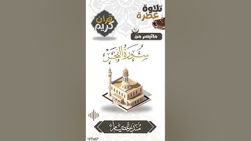 ماتيسر من سورة الفجر بصوت القارئ منذر عصام