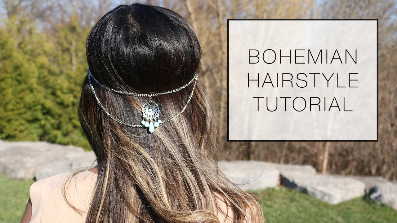 How To Bohemian Hairstyle For Straight Hair Tutorial Beach