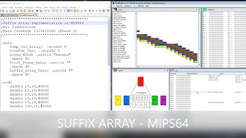 SUFFIX ARRAY IN MIPS64