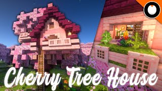 Minecraft Tutorial: How to Build a CHERRY TREE Cottagecore House