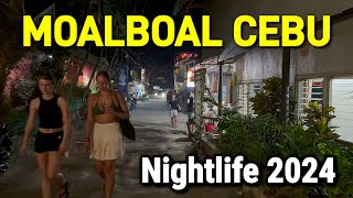 Philippines 🇵🇭 MOALBOAL NIGHTLIFE, CEBU | 2024 Nightlife Scene at Panagsama Beach!