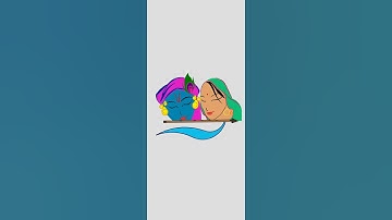 Radha & Krishna using Python-3 on demand #shorts #logo #python #tutorial #radhakrishna #krishna