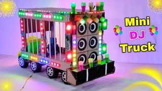 Ganesh Gauri Durga Pooja Navratri Mini DJ Truck | DJ Light New Big DJ Truck Radha Krishna Mini DJ