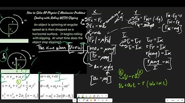 How to Solve Problems with Rolling WITH Slipping for Physics Classes (AP Physics C Mechanics & 1)