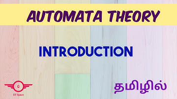 Automata Theory introduction | toc | Tamil | gvspace #toctamil