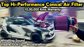 Stunning & Cheapest Performance Upgrade with K&N Conical Air Filter in Swift 🔥 Modified Swift Ep.18