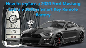 How to replace a 2020 Ford Mustang Cobra 5 Button Smart Key Remote Battery