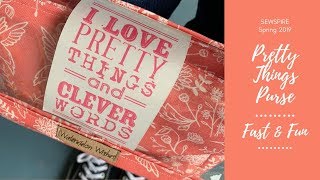 🐘Sewspire --My Pretty Things Purse-- Complete Sewing Tutorial ✂️👛🎟🍡🍋🌸
