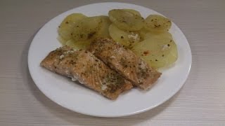 Любимые Рецепты. Рыба, запеченная с картофелем в фольге. Любимые Рецепты. Рыба, запеченная с картофелем в фольге.