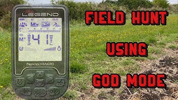 Nokta Makro Legend field hunt using god mode - metal detecting - treasure hunting